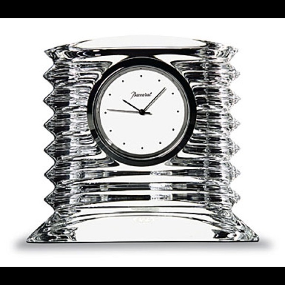 Baccarat Crystal, Lalande Crystal Clock.
